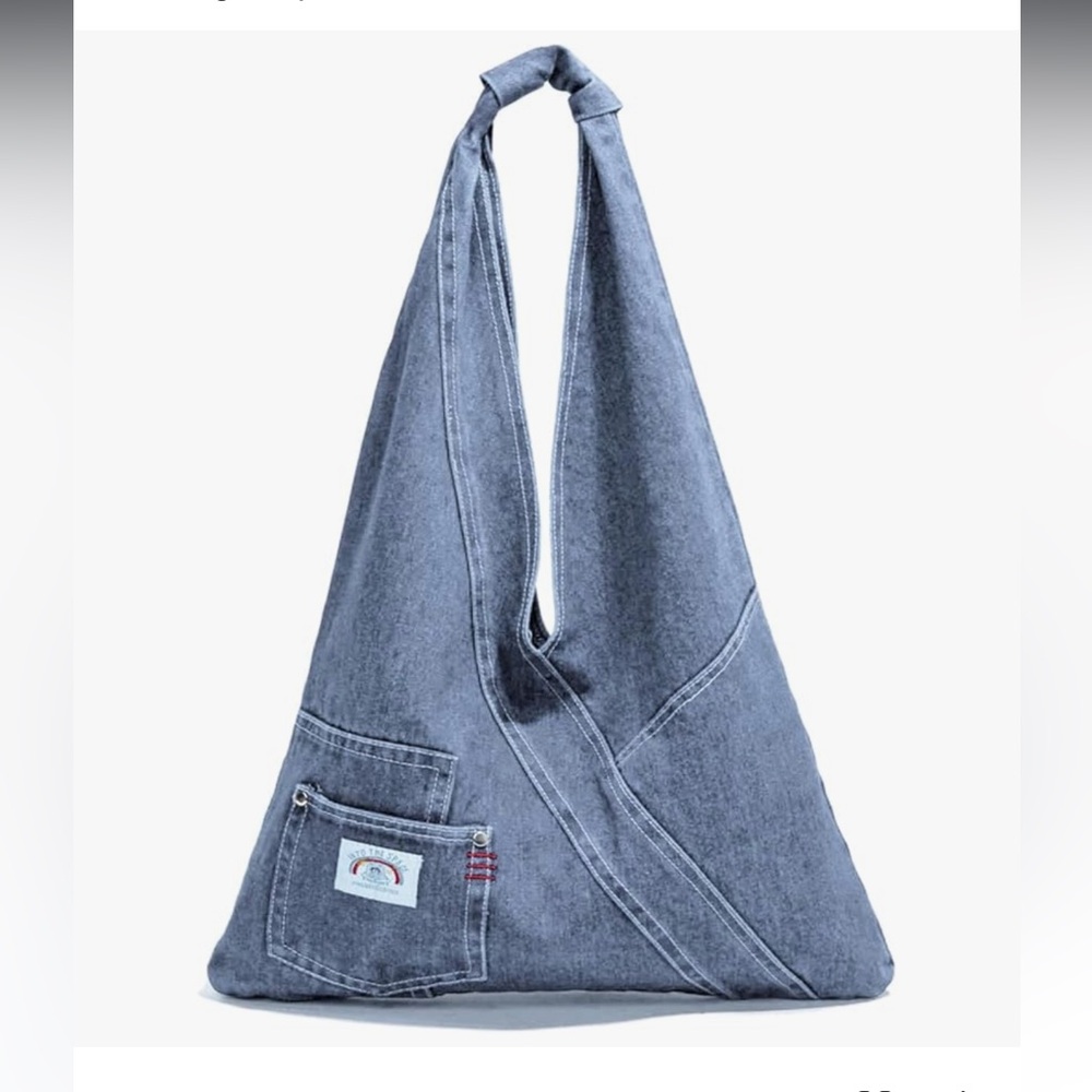 🆕 Denim Purses For Women Fashion Trendy Jean Purse Denim Purse  Shoulder Bag